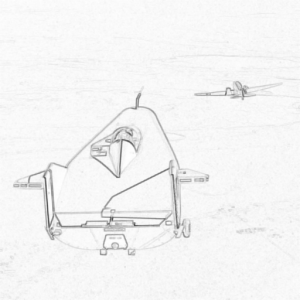 Filtre de dynamique locale sur une image d'intensité représentant un avion