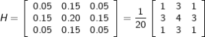 Noyau de convolution pour un filtre gaussien 3x3